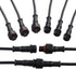 Augiimor 5 Pairs 3 Pin Waterproof Electrical Connector Pigtail Plastics Waterproof IP65 Male Female Connection Cable (3 Pin, Big Size)