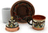 Copper Turkish Coffee Cup with Saucer and Lid