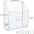 Superbpag Wall File Holder Hanging Folder Document Organizer Metal Chicken Wire Wall Mount Magazine Rack Mail Sorter for Home Office and Entryway, White