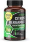 Premium Citrus Bergamot 15500 mg Organic Cholesterol Supplement with Niacin Black Chokeberry Olive Leaf Black Pepper - Heart & Cardiovascular Health Support 90-Day Support (90 Count (Pack 1))