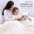 RECYCO Throw Blanket Soft Cozy Chenille Throw Blanket with Fringe Tassel for Couch Sofa Chair Bed Living Room Gift (Ivory White, 50'' x 60'')
