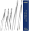 5 Pcs Kitchen Fine Tweezer Tongs, Stainless Steel Food Tweezers Set, Professional Kitchen Long Tweezer for Cooking,Repairing,Sea food,BBQ,Multi-use(12"and 6.3")