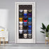 IREENUO Hat Rack for Baseball Caps, Cap Organizer for Door and Wall with 24 Clear Deep Pockets, Hat Holder for Storage and Display Baseball Caps, 4 Door & Wall Hooks Included, Dark Gray