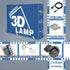 Lampeez Kids Army Tank 3D Night Light Optical Military Vehicles Illusion Lamp with 16 Colors Remote Control Changing Birthday Gift Idea Military Fan