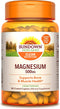 Sundown Magnesium Supplement, Non-GMO, Gluten-Free, Dairy-Free, Vegetarian, 500mg Coated Caplets, 180 Count, 6 Month Supply