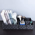Woven Storage Baskets for Organizing, Posprica Small Baskets Cube Bin Container Tote Organizer Divider for Drawer, Closet, Shelf, Dresser, Set of 4(Dark Grey)