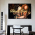 Unikei African American Canvas Wall Art Black Love Prints Black American Love Couple Picture On Canvas Love Hug Wall Art Decorations Home Decor for Kitchen Bedroom 16x24 Inch No Frame