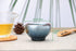 Chinese Tea Cup, Japanese Tea Cups, 3.5oz, Tea Cup, House Warming Presents for New Home, Handmade Azure Blue Dragon Scales Tea Cup Gift (Blue Lotus)
