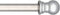 Curtain Rods for windows,Window Single Curtain Rod Set with Finials 30-60" Splicing Adjustable Curtain Rod Decorative Window Curtain Rod for Kitchen Bedroom Window Silver