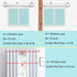 Curtain Rods for windows,Window Single Curtain Rod Set with Finials 30-60" Splicing Adjustable Curtain Rod Decorative Window Curtain Rod for Kitchen Bedroom Window Silver