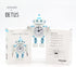 Betus Non-Ticking Robot Alarm Clock Stainless Metal - Wake-up Clock with Flashing Eye Lights and Hand Clip (White)