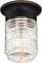 Design House 587238 Jelly Jar 1-Light Indoor/Outdoor Flush Mount Ceiling Light, Oil Rubbed Bronze