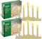 Tupkee Christmas Candolier Window Candles with Flickering Bulbs 5-Lights Indoor -Flameless Electric Window Candles Candelabra - 2 Pack