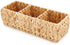 Americanflat Natural Rectangular Woven Water Hyacinth Storage Basket - Hand-Woven - Toilet Topper Baskets - Home Organizer Basket - Water Hyacinth Material - Use on Bathroom Vanity, Countertop