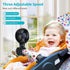 SmartDevil Stroller Fan, 3 Speed Portable Clip on Stroller Fan for Baby, Battery Operated Personal Desk Fan with Flexible Tripod, Mini Handheld Fan for Car Seat, Treadmill, Camping (Black)