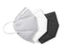 ApePal 5-Layer Disposable KN95 Face Masks Wide Elastic Ear Loops Safety Face Mask,Black,20 PCS/Pack