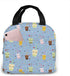 Happy Boba Bubble Tea Lunch Bag For Women Girls Kids Insulated Picnic Pouch Thermal Cooler Tote Bento Large Meal Prep Cute Bag Big Leakproof Soft Bags For Lunch Box, Camping, Travel, Fishing