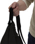 Household Essentials 149-1 Hanging Cotton Canvas Laundry Hamper Bag - Black