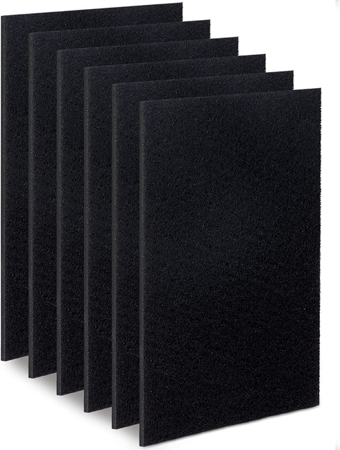 6-Pack HRF-A100 Carbon Pre Filter Compatible with Honeywell HPA100, HPA090 Series Air Purifiers, Thickened to 1/4 Inch