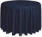 Lann's Linens - 120" Round Premium Tablecloth for Wedding / Banquet / Restaurant - Polyester Fabric Table Cloth - Navy Blue
