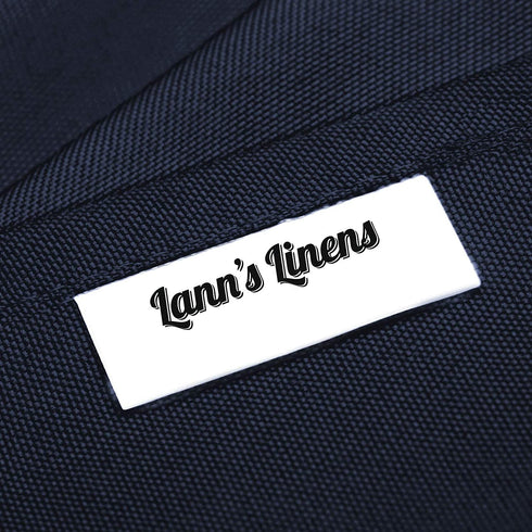Lann's Linens - 120" Round Premium Tablecloth for Wedding / Banquet / Restaurant - Polyester Fabric Table Cloth - Navy Blue