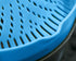 WeTest Heat Resistant Silicone Pot Strainer, Clip on Pots Pans, Pan Strainer for all Pots and Bowls - Blue