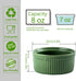 Ramekins Set of 6, vancasso 8 Oz Ramekin Set for Baking, Porcelain Souffle Dishes Microwave and Oven Safe, Ceramic Custard Cups for Creme Brulee, Pudding, Cake, Dessert, Dip Sauce Bowls (Green)