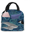 Whales Beautiful Ocean Giants Lunch Bag for Women Girls Kids Insulated Picnic Pouch Thermal Cooler Tote Bento Large Meal Prep Cute Bag Big Leakproof Soft Bags for Lunch Box, Camping, Travel, Fishing