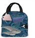 Whales Beautiful Ocean Giants Lunch Bag for Women Girls Kids Insulated Picnic Pouch Thermal Cooler Tote Bento Large Meal Prep Cute Bag Big Leakproof Soft Bags for Lunch Box, Camping, Travel, Fishing
