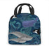 Whales Beautiful Ocean Giants Lunch Bag for Women Girls Kids Insulated Picnic Pouch Thermal Cooler Tote Bento Large Meal Prep Cute Bag Big Leakproof Soft Bags for Lunch Box, Camping, Travel, Fishing