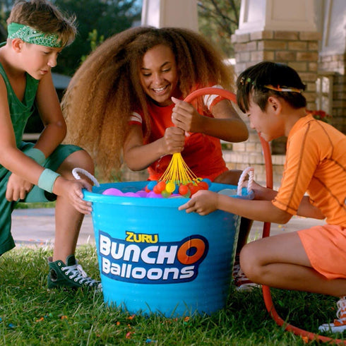 Bunch O Balloons Crazy Color (6 Pack) by ZURU, 200+ Rapid-Filling Self-Sealing Water Balloons for Outdoor Family, Friends, Children Summer Fun, Amazon Exclusive (6 Pack)