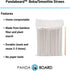 PandaBoard Compostable Eco Bamboo Fiber Boba Straws / 80 pcs / Long lasting, no paper taste