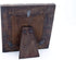 Foreside Home and Garden Dark 4 x 4 inch Carved Wood Picture Frame, Gray