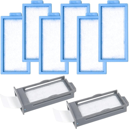 Everness 8PCS Replacement Filters for Dream Station 2, Includes 6PCS Disposable Ultra Fine Filters & 2PCS Reusable Pollen Filters Supplies
