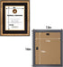 Golden State Art, 11x14 Vintage Antique Style Gold Frame for 8.5x11 Diploma/Certificate, Sawtooth Hangers for Wall Mounting with Real Glass, Black Trim (Black/Gold Double Mat)