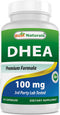 Best Naturals DHEA 100mg Supplement 60 Capsules - Supports Balanced Hormone Levels for Men & Women - Promotes Healthy Aging - USA Manufactured