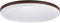 Globe Electric Ellington LED Integrated Flush Mount Ceiling Light, Dark Bronze Finish, Frosted Shade, Energy Star Certified, Ultra Slim Design