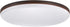 Globe Electric Ellington LED Integrated Flush Mount Ceiling Light, Dark Bronze Finish, Frosted Shade, Energy Star Certified, Ultra Slim Design
