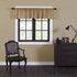 Burlap Natural Scalloped Valance 16x72
