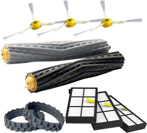 JoyBros Replacement Parts Accessories Compatible for iRobot Roomba 800 900 805 860 890 870 871 880 960 980 981 985 Wheel Tires Side Main Roller Brush Filter