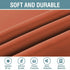 Ultra Soft Blackout Curtains for Bedroom 84 Inches Long Thermal Insulated Blackout Window Curtain for Living Room, Energy Efficicent Grommet Window Treatment Decorative Panel - Orange Ochre (1 Panel)