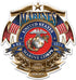 Erazor Bits Military Decals, Marines Stickers, United States Marine Corps Vinyl, Semper Fidelis Sticker for Car, Truck, Home, Cases and Coolers MM115D-4-002 (4in,2pack),