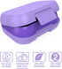 Bentgo Kids Snack - 2 Compartment Leak-Proof Bento-Style Food Storage for Snacks and Small Meals, Easy-Open Latch, Dishwasher Safe, and BPA-Free - Ideal for Ages 3+ (Purple)