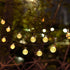 Battery Operated Globe String Lights, LOENDE Crystal Globe String Lights 16ft 30 LED 8 Modes Waterproof String Lights with Timer for Backyard Garden Balcony Pergola Wedding Party Decor( Warm White )