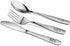 24 Piece Stainless Steel Kids Cutlery, Child and Toddler Safe Flatware, Kids Silverware, Kids Utensil Set Includes 8 Knives, 8 Forks, 8 Spoons, Total of 8 Place Settings, Ideal for Home and Preschools