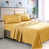 HOMEIDEAS Queen Size Bed Sheets - 4 Piece Set (Gold) - Extra Soft Brushed Microfiber 1800 Bedding Sheets, Deep Pocket, Wrinkle & Fade Free
