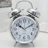 Sharp SPC800 Quartz Analog Twin Bell Alarm Clock (Silver)