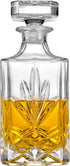 Hibekol Whiskey Decanter with Glass Stopper Lead-Free Glass 25.3 oz/ 750ml Decanter for Bourbon, Wine, Scotch, Vodka or Liquor€¦