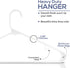 Utopia Home Plastic Hangers 30 Pack - Clothes Hanger with Hooks - Lightweight & Space Saving Plastic Hangers - Durable, Slim & Sleek White Hangers