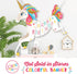 Unicorn Party Decorations by Aliza | Girl Princess Toddler Kids Birthday Pastel Rainbow Pink Decorations Cups Plates Signs Napkins Balloons Tablecloth Utensils Decorations for Girls Serves 16